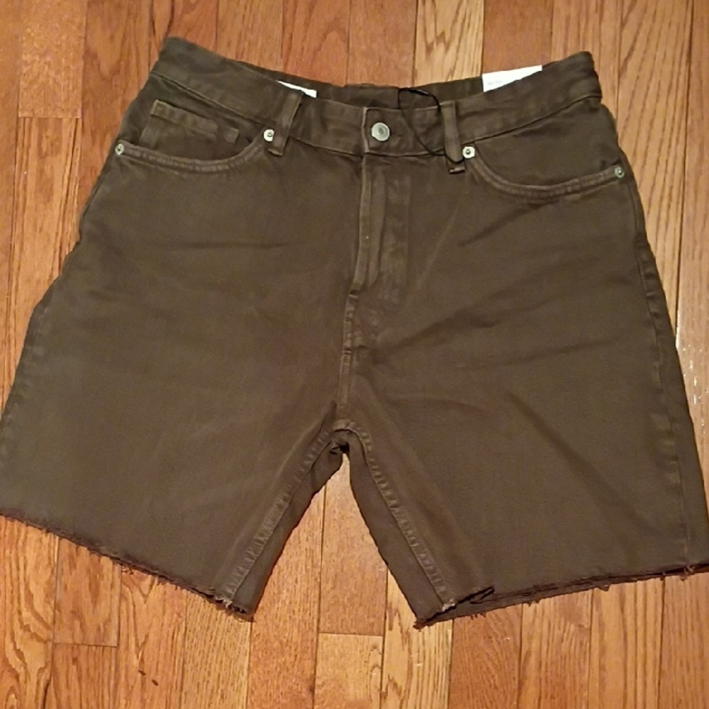 Zara Men's Khaki Jean Shorts